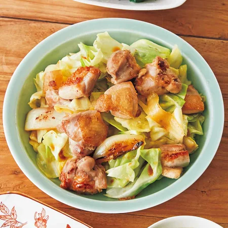 とりとキャベツの回鍋肉(ホイコーロー)風