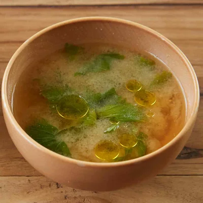 セロリのみそ汁