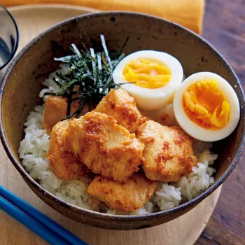 とりむねのしょうがマヨ丼