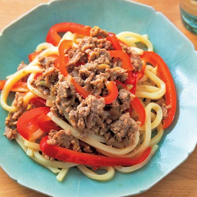 ジャージャー麺風うどん
