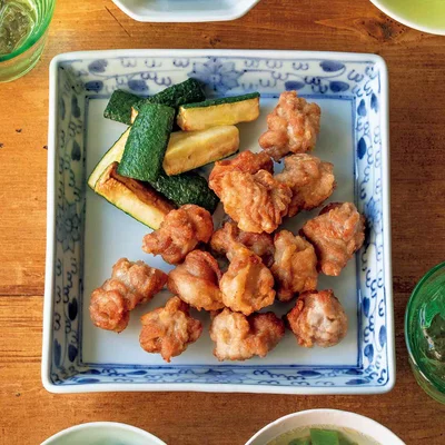 「豚こまから揚げ」の献立