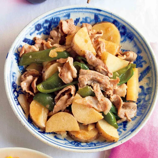 「豚肉と長いもの中華煮」の献立