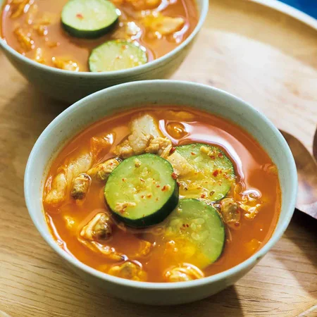 ズッキーニの韓国風スープ