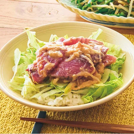 かつおの梅だれ丼