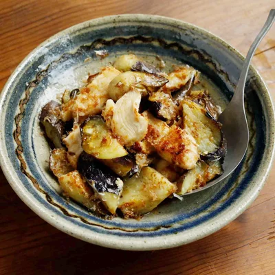 とりむね肉となすの焼きびたし