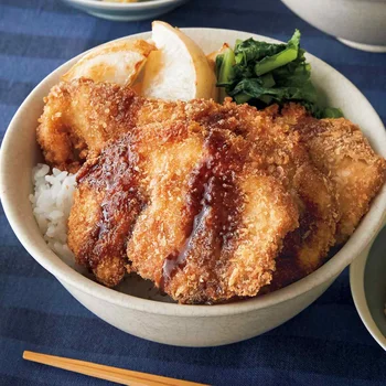 「ソースチキンカツ丼」の献立