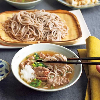 「甘辛牛肉のおろしつけそば」の献立