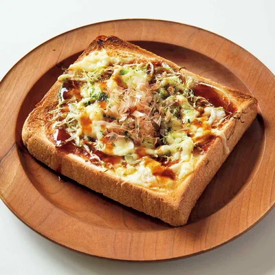 お好み焼き風チーズトースト