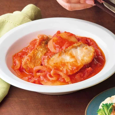 たらとじゃがいものトマト煮