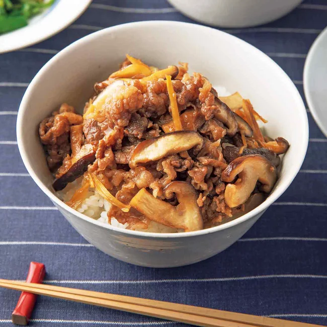 きのこ牛丼