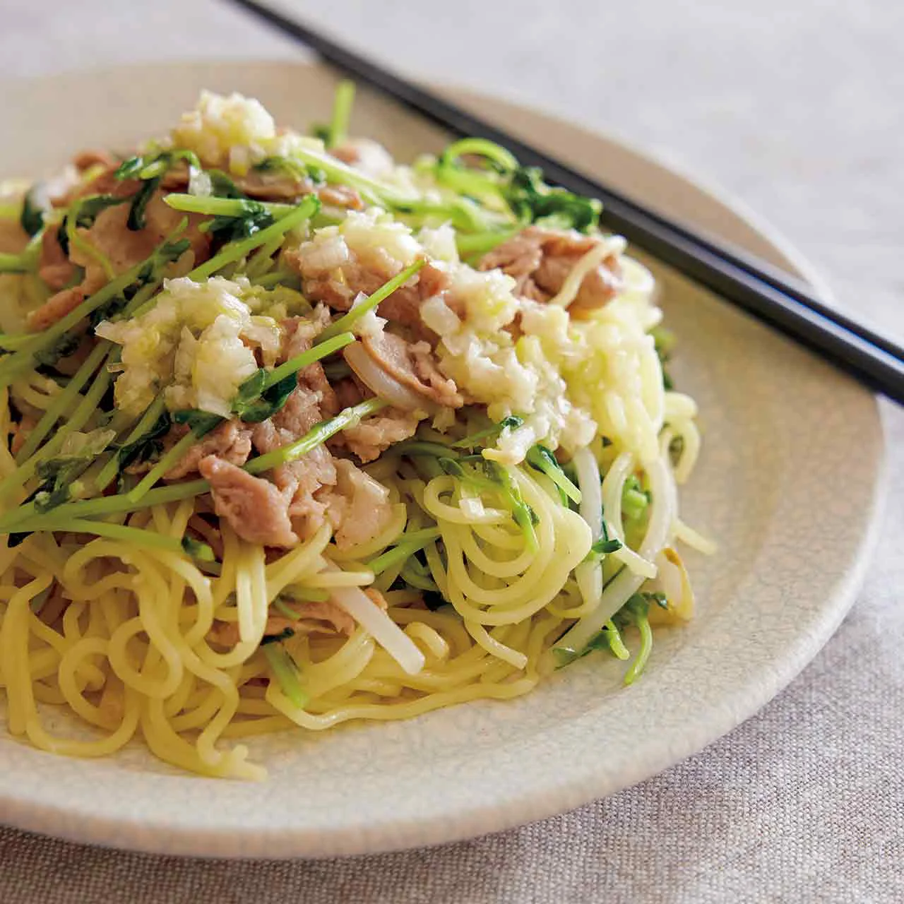 豚こまの塩麹焼きそば