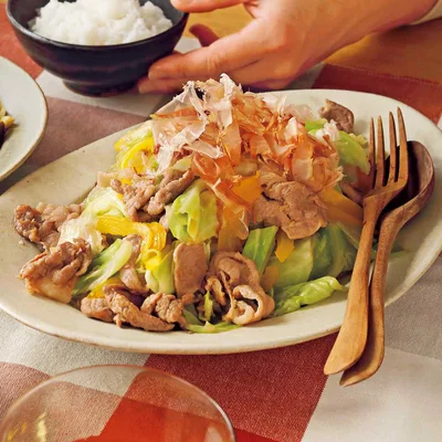 「豚肉とキャベツのシャキうま炒め」の献立
