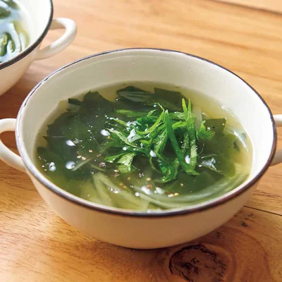 玉ねぎと青じその吸いもの