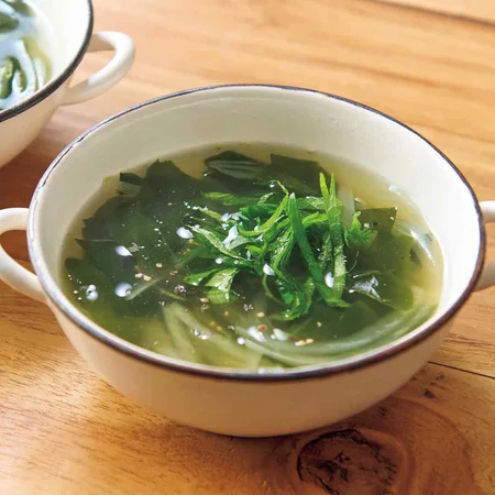 玉ねぎと青じその吸いもの