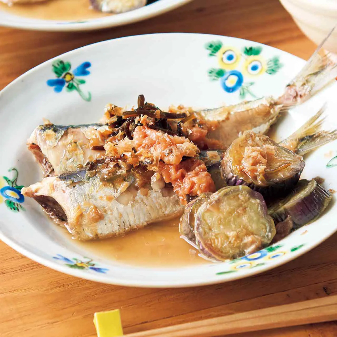 いわしとなすの梅煮