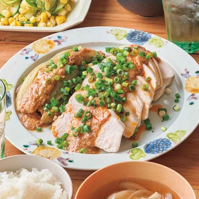 とり肉となすの棒々鶏（バンバンジー）