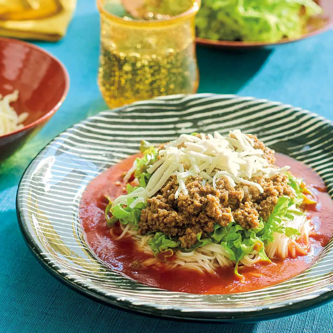 タコス風ミートそうめん
