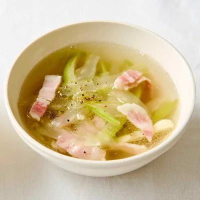 なすとセロリのスープ