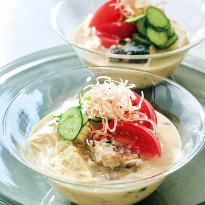 さばの冷や汁風そうめん