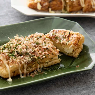 油揚げのお好み焼き風