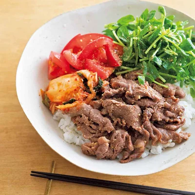 即席ビビンバ丼