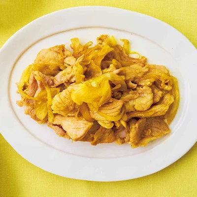 豚肉のカレーしょうが焼き