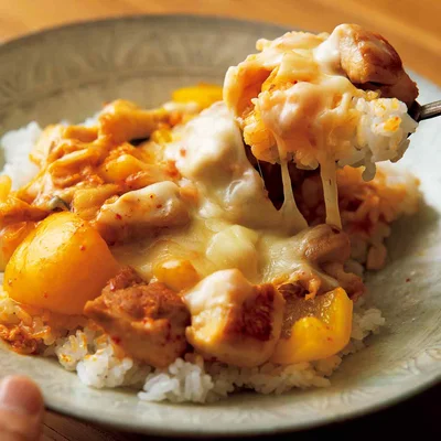とりキムチーズ丼