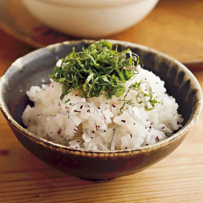 じゃことしその混ぜご飯