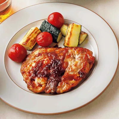 豚こまステーキオニオンソース