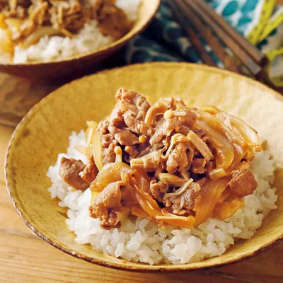 えのき牛丼