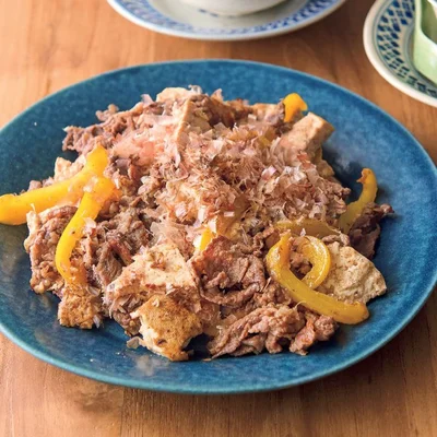 牛肉とパプリカのチャンプルー風