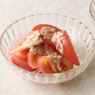 トマトのごま酢だれ