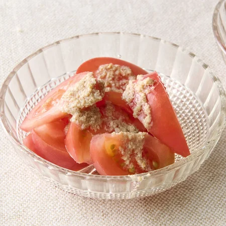 トマトのごま酢だれ