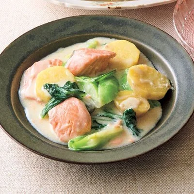 鮭とさつまいものクリーム煮