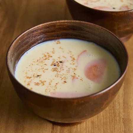 にんじんの豆乳みそ汁