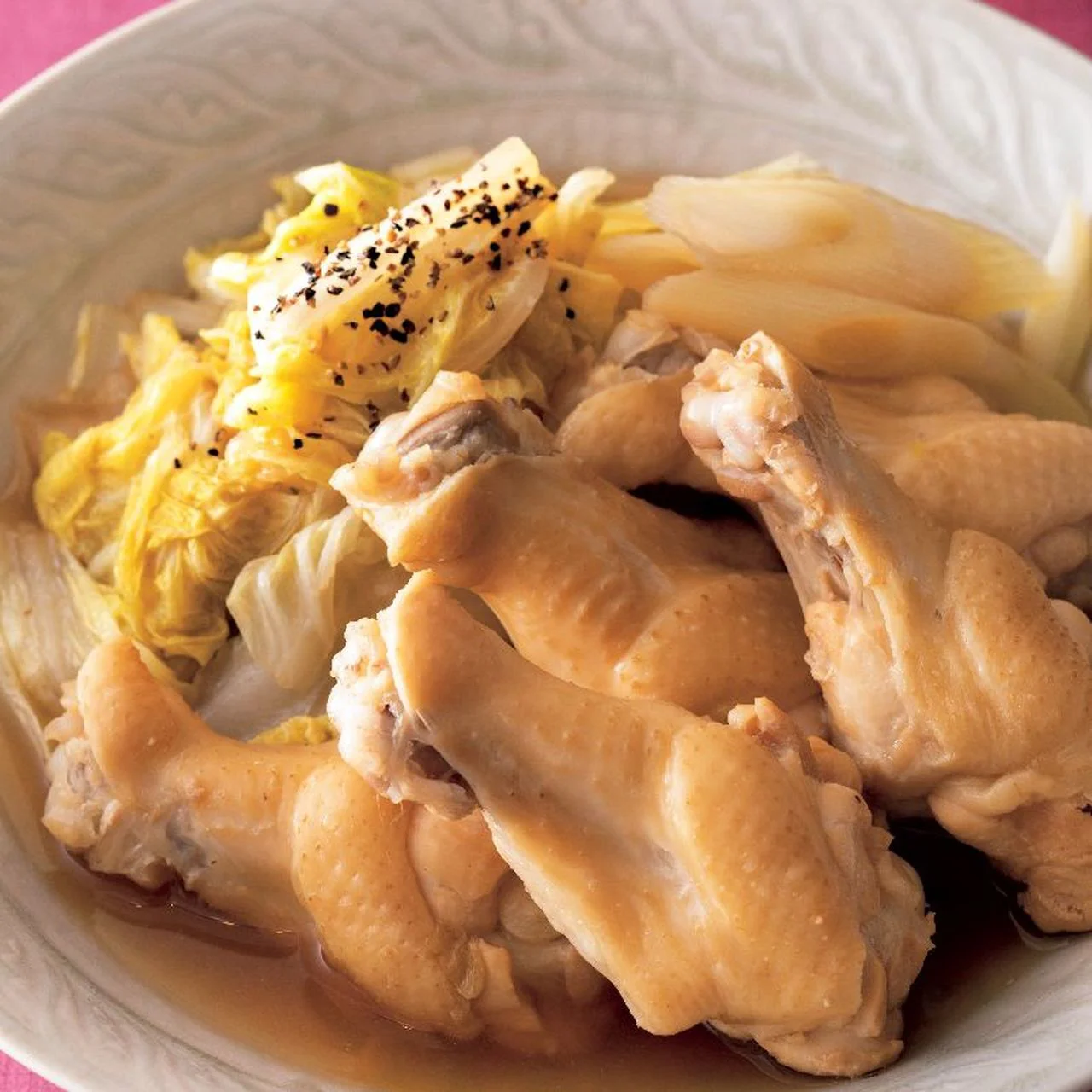手羽元白菜さっぱり煮