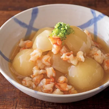 かぶのえびそぼろあんかけ