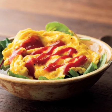 ふわとろオムライス風サラダご飯