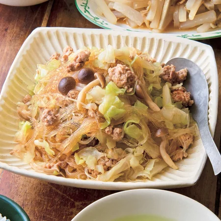 ひき肉とキャベツの炒め煮