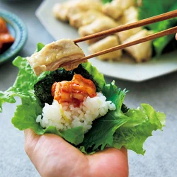 野菜やのりで巻いて、さらにおいしく