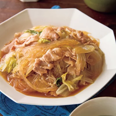 豚バラ肉と白菜のはるさめ煮