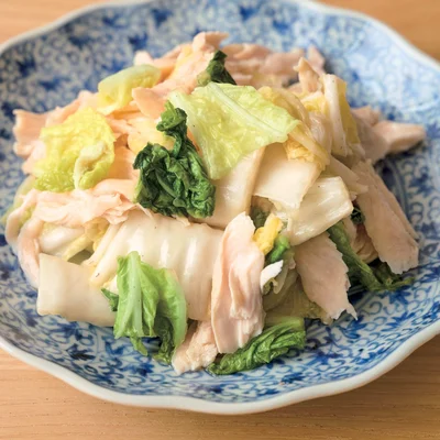 白菜ととりささ身のサラダ