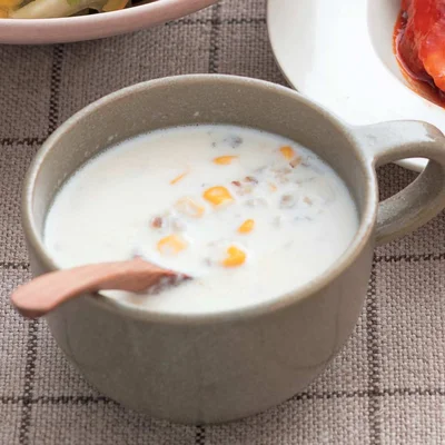 ごぼうとコーンのクリームスープ