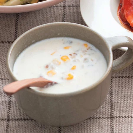 ごぼうとコーンのクリームスープ