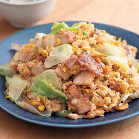 カリカリ豚とレタスのチャーハン