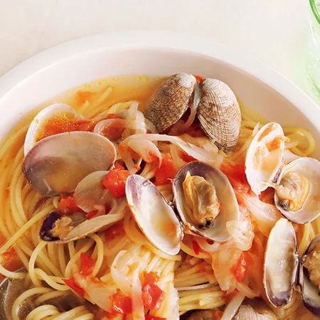 あさりのスープパスタ