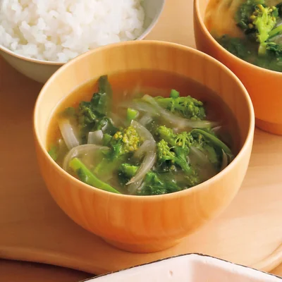 菜の花のみそ汁