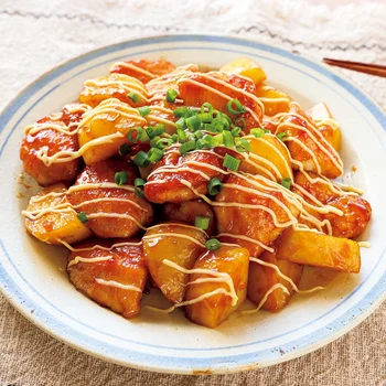 とりむねとじゃがいもの照りマヨ