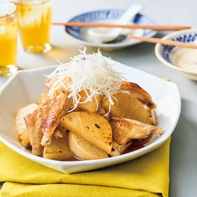 手羽中と大根のオイスターソース照り煮
