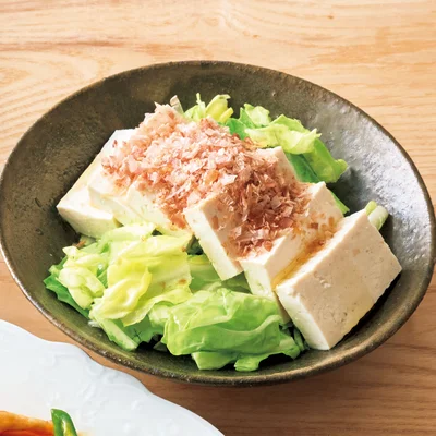 豆腐とキャベツの和風サラダ